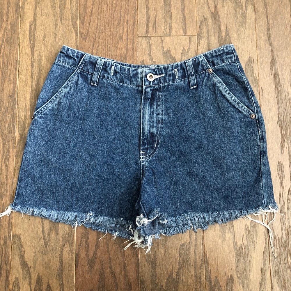 VTG Carolina Blues High Waisted Frayed Jean Shorts